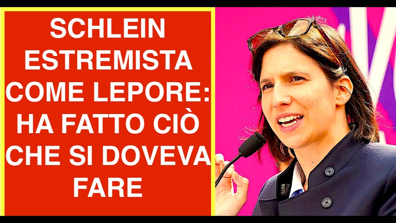 BOLOGNA. SCHLEIN ESTREMISTA COME LEPORE: HA FATTO CIÒ CHE SI DOVEVA FARE
