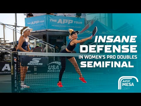 Women's Pro Doubles Semifinal Is A MOVIE - Braverman/Fudge vs. Barr/Walczak | APP Mesa Open