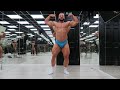 Posing practice physique update 4 weeks post-show.