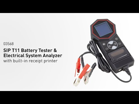 SIP | 03568 | T11 Battery Tester & Electrical System Analyzer