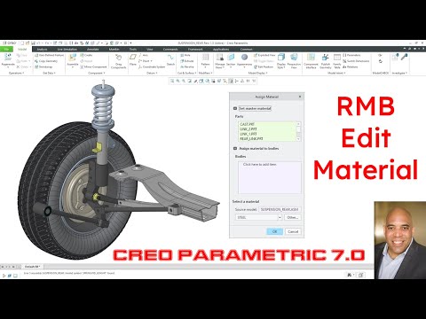 Creo Parametric 7.0 - Edit Materials