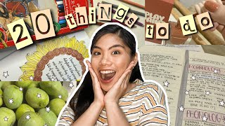 20 THINGS TO DO while stuck at home 🙀