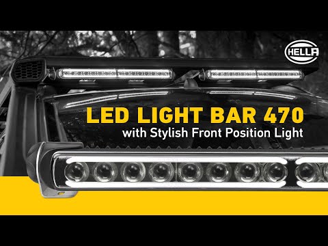 HELLA LED Light Bar with Stylish Front Position Light