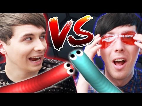 DAN VS. PHIL - SLITHER.IO