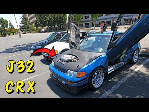 AUTOMATIC J32 SWAPPED CRX! Meet / Cruise / NorcalCrxOwners