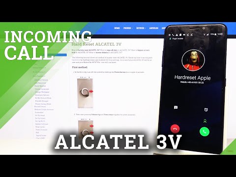 How Incoming Call Screen Looks Like in ALCATEL 3V – Discover Incoming Call Animation