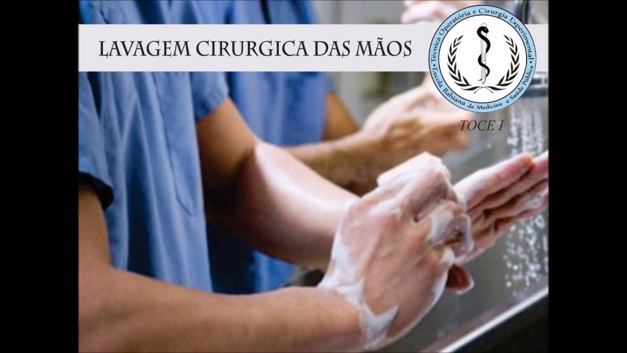 Vídeo Lavagem cirúrgica das mãos