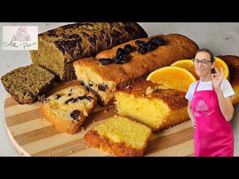 3 BUDINES, de NARANJA, con PASAS, o MATCHA, para vender o disfrutar!! Llena tu cocina de sabor!