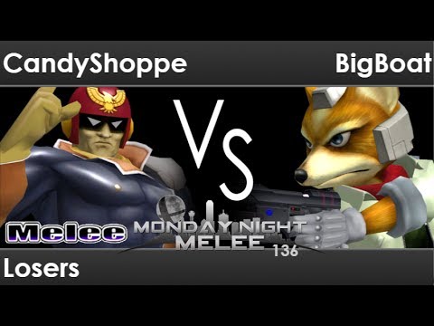 MNM 136 - CandyShoppe (C Falcon) vs BigBoat (Fox) Winners - Melee