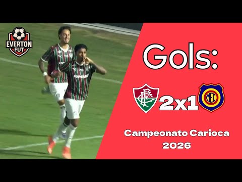 Gols: Fluminense 2x1 Madureira - Campeonato Carioca 2026