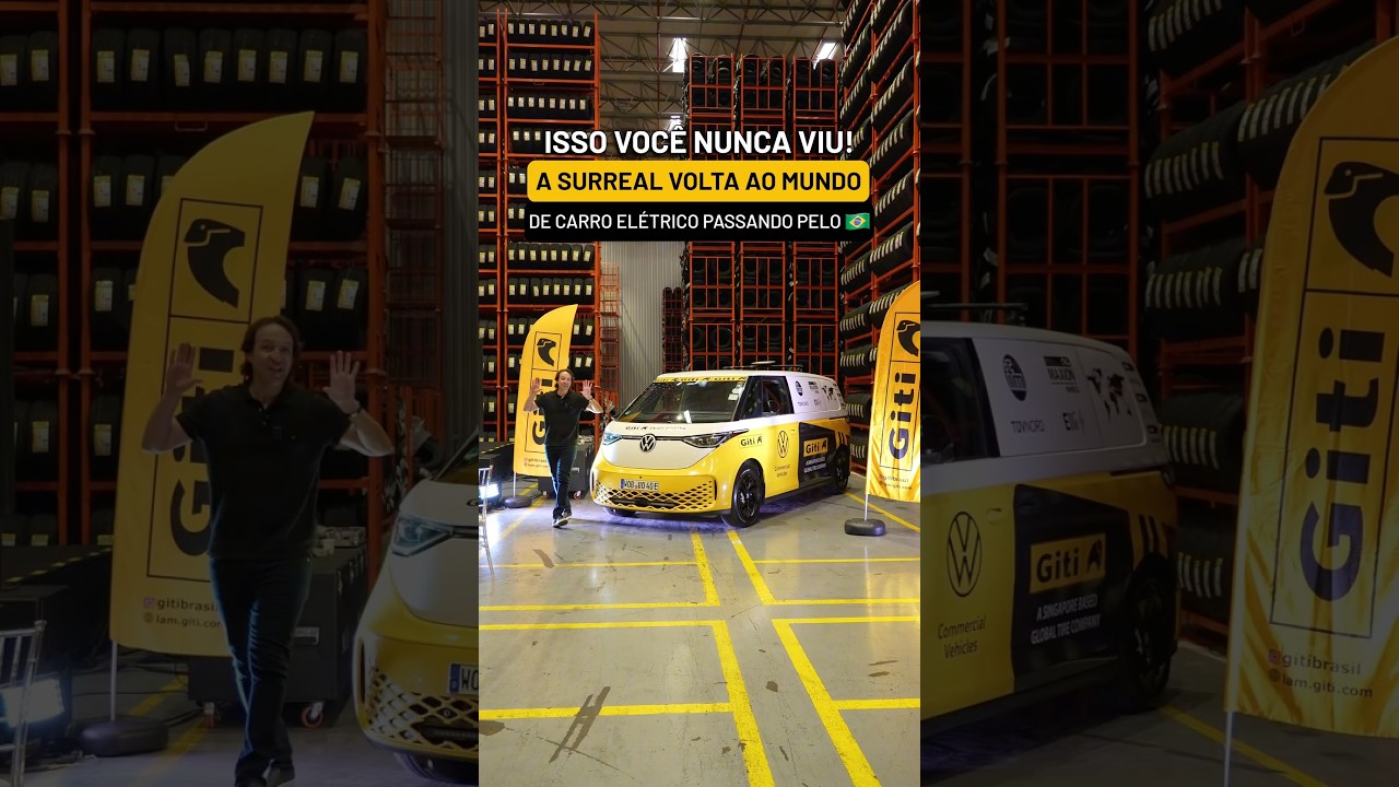 ISSO VOCÊ NUNCA VIU! A SURREAL VOLTA AO MUNDO DE CARRO ELÉTRICO PASSANDO PELO 🇧🇷!