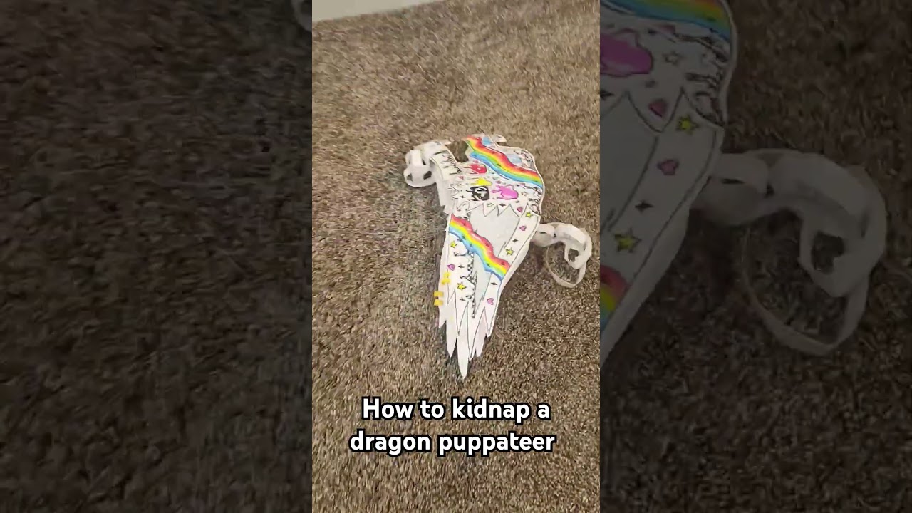 oo a DRAGON PUPPET #paperart #papercraft #nebulasdragons #paperdragon #forkscales #dragonpuppets