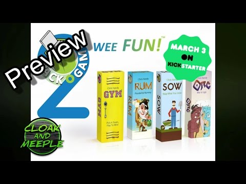 Cloak and Meeple: Preview, Pack-O-Games 2