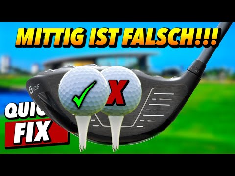 Golf Driver richtig ANSPRECHEN - MITTIG ist FALSCH!!!