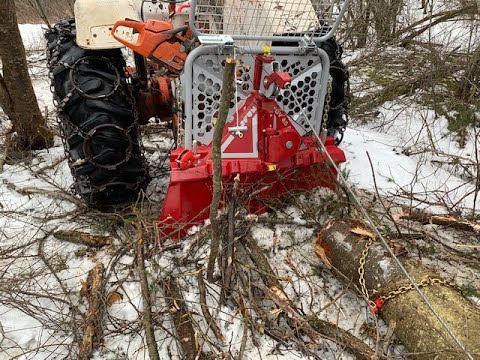 Brand new Tajfun EGV45 logging winch in action!