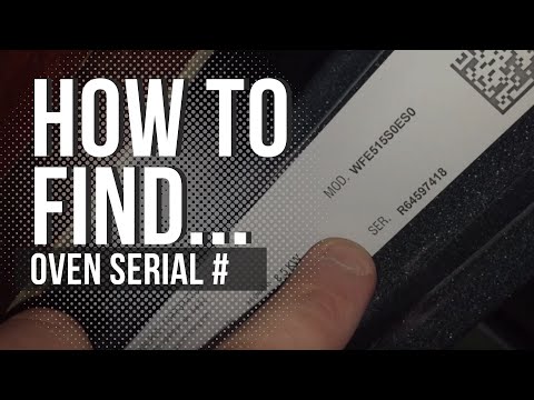 Whirlpool Oven: Where to find the serial number and model number