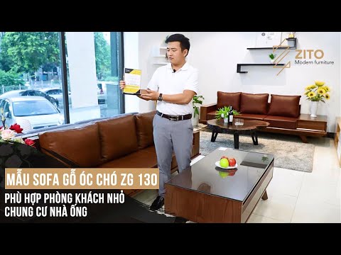 Bộ Bàn Ghế Sofa Gỗ Óc Chó Hiện Đại ZG 130 Cho Phòng khách Xu Hướng 2020