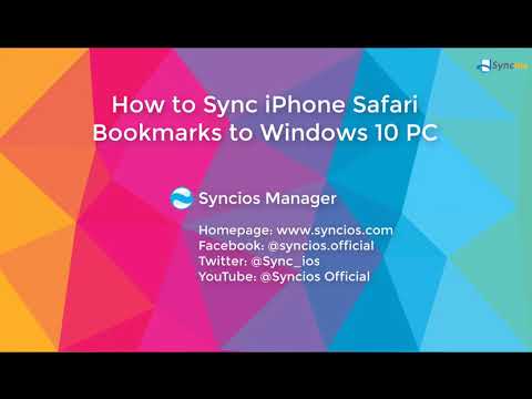 How to Sync iPhone/iPad/iPod Safari Bookmarks to...