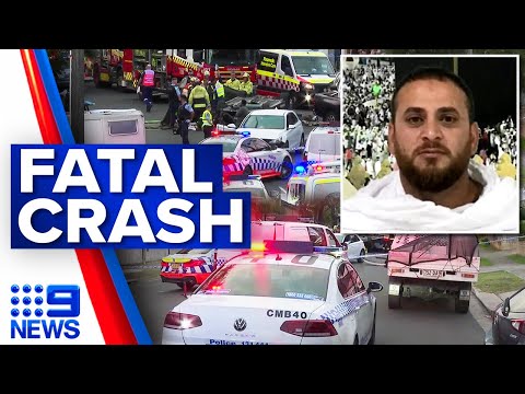 Grieving wife pays tribute to husband killed in horror three-way crash | 9 News Australia