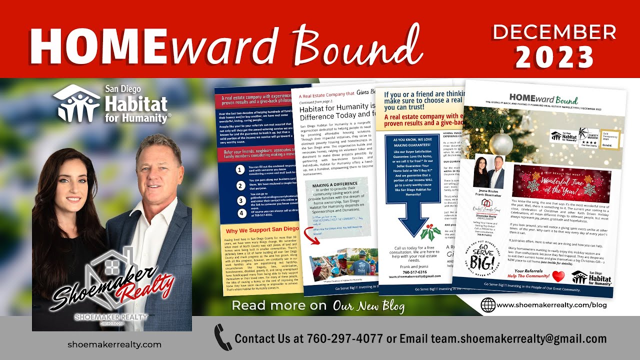 Homewardbound Newsletter December 2023 | Shoemaker Realty