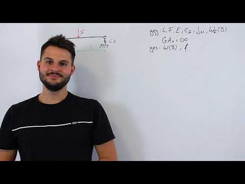 Berechnung Formänderungsarbeit | Beispielaufgabe Balken + Feder