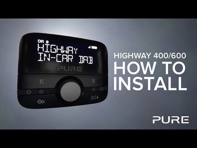 Pure Highway 400/600 Car Adapter Installation Guide