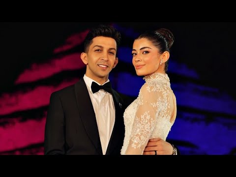 طلت بالفستان الابيض حفل زفاف هشام جمال و ليلي زاهر وحضور عدد كبير من نجوم الفن