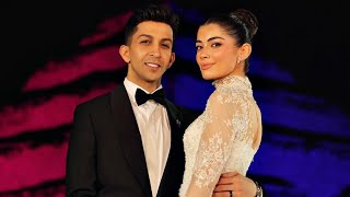 طلت بالفستان الابيض حفل زفاف هشام جمال و ليلي زاهر وحضور عدد كبير من نجوم الفن