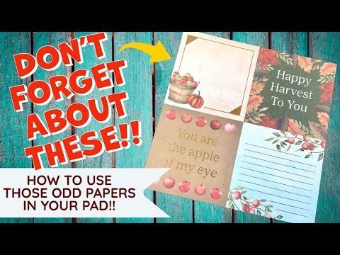 PUT THESE TO GOOD USE!!  perfect way to use 6x6 CUT-APART SHEETS!