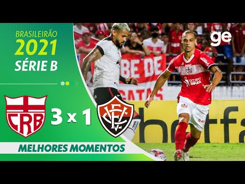 Gols e lances de CRB x Vitória