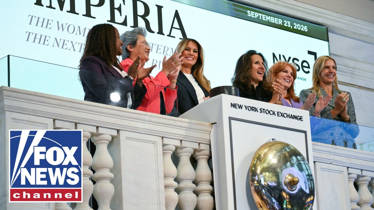 WATCH LIVE: Melania Trump rings the opening bell at the New York Stock Exchange