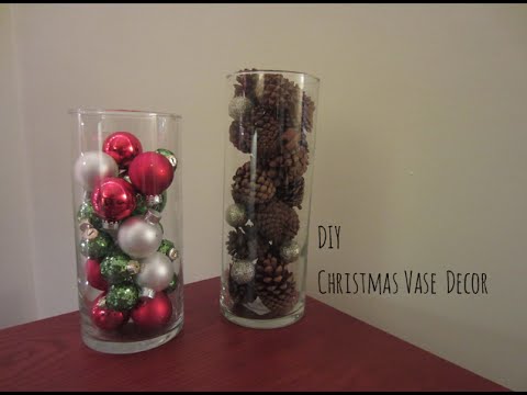 DIY - Christmas Vase Decor