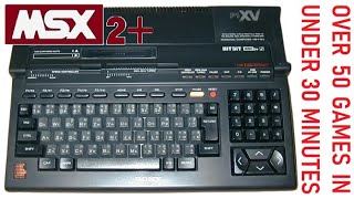 Over 50 MSX2+ Games In Under 30 Minutes