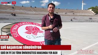Süleyman Demirel Üniversitesi Türkiye'de İlk 30 Üniversite Arasında Gi