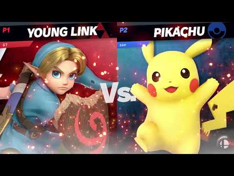 SKITTLES!! (Young Link) vs Zen (Pikachu) @ Zen's Hotdog Stand #126