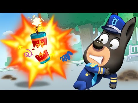 Flying Firecrackers | Kids Safety Tips | Kids Cartoon | Sheriff Labrador | BabyBus