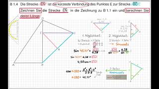 Abschlussprüfung Mathematik 2021 B 1 1.4 und 1.5 Nachtermin Lösung