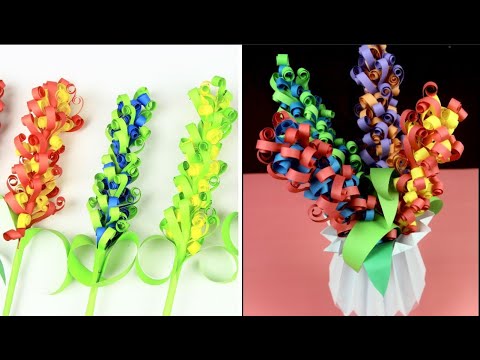 DIY | How to Make Paper Hyacinth Flowers | Room Decor Flower