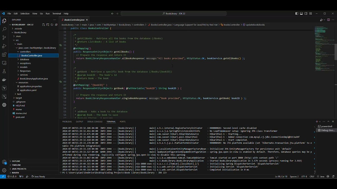 Java Spring Boot REST API Video