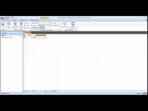 Create Blank Database In MS Access Tamil