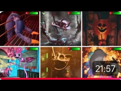 Poppy playtime chapter 1 to 4 all deaths (runs)