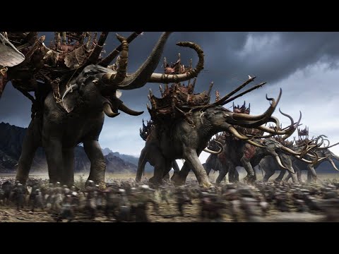 Rohan army vs Elephants Haradrim - Lord of the Rings