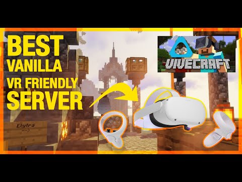 QUESTCRAFT VIVECRAFT MINECRAFT VANILLA VR SERVER 2020 - Minecraft virtual reality on Oculus Quest 2!