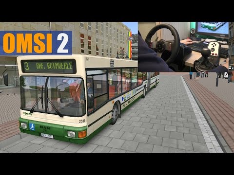 OMSI 2 mit Lenkrad: Gehrten V2 Linie 3, MAN GN92 | Let's Play #390