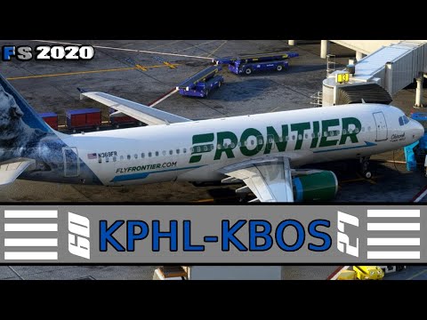 🔴MSFS Live | Real World Frontier Airlines Ops | Philadelphia to Boston  | LVFR A320
