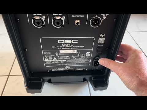 Another Speaker! Introducing the Brand New QSC CB10 127dB !! Portable BATTERY PA Everse12 Killer??