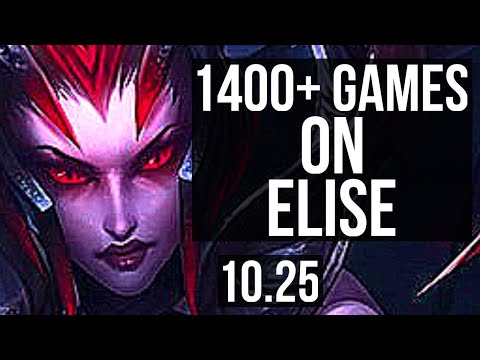 ELISE vs ZAC (JUNGLE) | 1400+ games, 5/2/12, 1.2M mastery | KR Diamond | v10.25