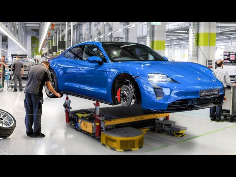 Inside the German Most Advanced Factory Producing The Powerful Porsche Taycan - Production Line