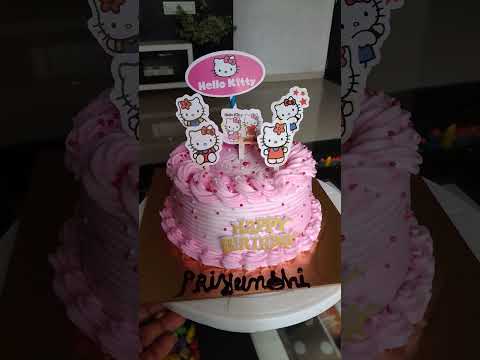 divyam cake & bake 🎂#divyamcake#hellokitty #birthday #themecake #baking #creamycakes  #homebaker