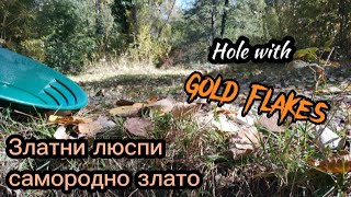 Старото , златоносно , речно корито . Ето тук излиза хубаво злато .